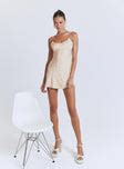 clemence mini dress|Clemence Mini Dress Champagne .